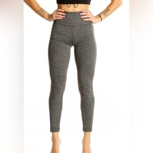 Athleta CoolMax Heathered Gray High-Waist Leggings - Medium
